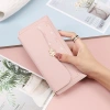 Ví nữ dài Hàn Quốc mới, họa tiết hoa dễ thương, có ngăn thẻ - Giá 279.823₫