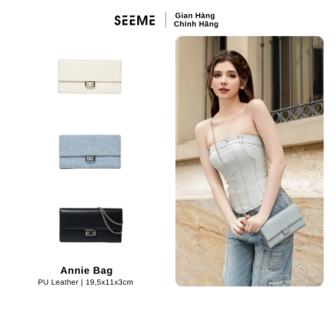 Ví nữ dài SEEME Annie Wallet dây xích đeo chéo thời trang giảm giá 365k