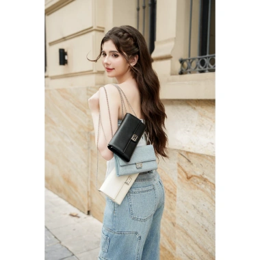 Ví nữ dài SEEME Annie Wallet dây xích đeo chéo thời trang giảm giá 365k