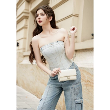 Ví nữ dài SEEME Annie Wallet dây xích đeo chéo thời trang giảm giá 365k