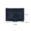 Ví nữ DWELLCO da PU ngắn gọn, tiền xu gấp 3 lần, nhiều ngăn thẻ di động 44.700đ 2