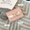 Ví Nữ Gập Lại Di Động Ngắn Tiền Xu - Nơ Dễ Thương, Túi Ly Hợp Da, Đựng Thẻ SBS 5