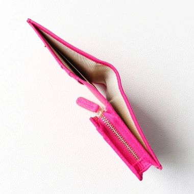 Ví Nữ Gấp Mini PINK OHARA Da Bò Thật - Giá chỉ 650.000, giảm mạnh so với 825.500 4