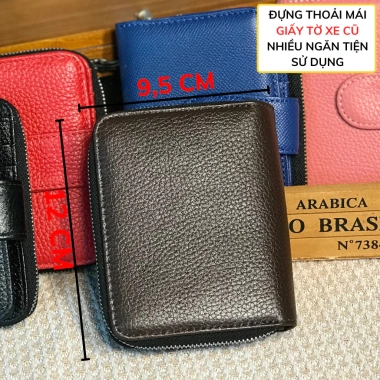 Ví nữ khắc tên LIDAN handmade vintage - Quà tặng 20/10 & 8/3, giảm giá 499k
