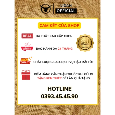 Ví nữ khắc tên LIDAN handmade vintage - Quà tặng 20/10 & 8/3, giảm giá 499k