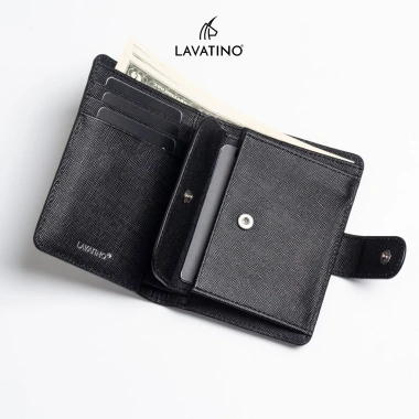 Ví Nữ LAVATINO SAM WB42 Da Saffiano Chống Xước, Chống Nước, Khắc Tên Miễn Phí 7