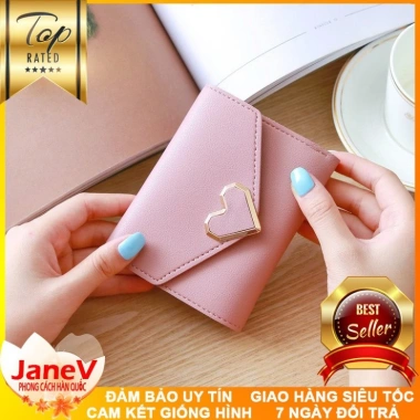 Ví Nữ Mini 8 Màu Khóa Tim Phong Cách Hàn Quốc – Free Ship, Giá chỉ 389.000₫ 2