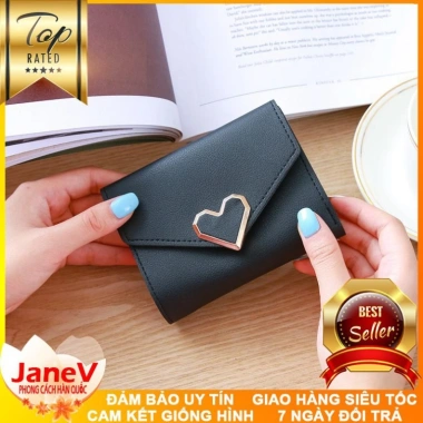 Ví Nữ Mini 8 Màu Khóa Tim Phong Cách Hàn Quốc – Free Ship, Giá chỉ 389.000₫ 5