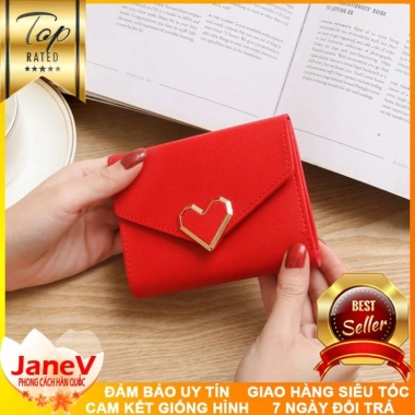 Ví Nữ Mini 8 Màu Khóa Tim Phong Cách Hàn Quốc – Free Ship, Giá chỉ 389.000₫ 6