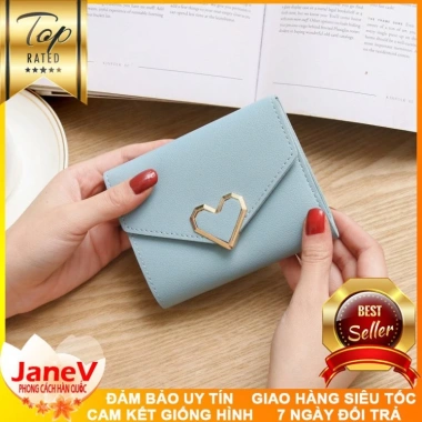 Ví Nữ Mini 8 Màu Khóa Tim Phong Cách Hàn Quốc – Free Ship, Giá chỉ 389.000₫ 7