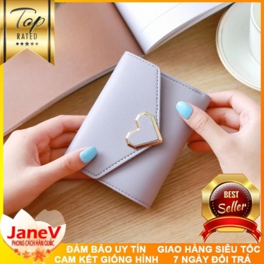 Ví Nữ Mini 8 Màu Khóa Tim Phong Cách Hàn Quốc – Free Ship, Giá chỉ 389.000₫ 8