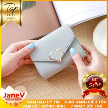 Ví Nữ Mini 8 Màu Khóa Tim Phong Cách Hàn Quốc – Free Ship, Giá chỉ 389.000₫ 9