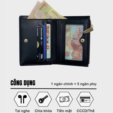 Ví Nữ Mini Cầm Tay TAILIAN Da Cao Cấp - Đựng Tiền Thẻ Nhỏ Gọn, Giá Ưu Đãi 119k 5