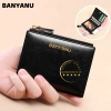 Ví nữ mini da bò gập đựng tiền BANYANU cao cấp, đầy màu, có hộp quà, giảm còn 239k 6