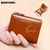 Ví nữ mini da bò gập đựng tiền BANYANU cao cấp, đầy màu, có hộp quà, giảm còn 239k 7