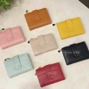 Ví nữ mini dáng ngắn thiết kế gập đôi QC L1 màu pastel xinh xắn giá 171.000₫ 4