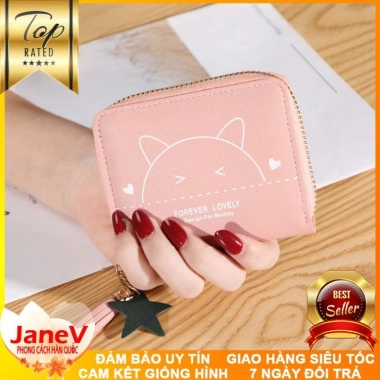 Ví Nữ Mini Ngắn 5 Màu Hàn Quốc TVNN288 - Dễ Thương, Freeship, Giá chỉ 395.000