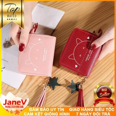 Ví Nữ Mini Ngắn 5 Màu Hàn Quốc TVNN288 - Dễ Thương, Freeship, Giá chỉ 395.000