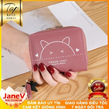 Ví Nữ Mini Ngắn 5 Màu Hàn Quốc TVNN288 - Dễ Thương, Freeship, Giá chỉ 395.000