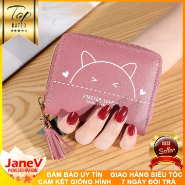 Ví Nữ Mini Ngắn 5 Màu Hàn Quốc TVNN288 - Dễ Thương, Freeship, Giá chỉ 395.000