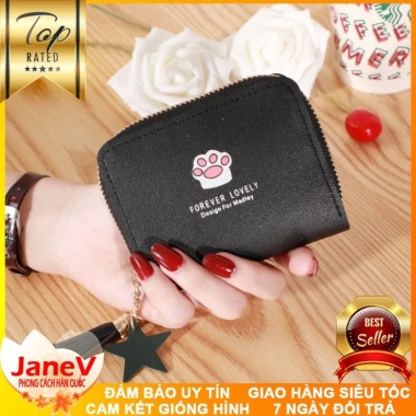 Ví Nữ Mini Ngắn Cầm Tay Dễ Thương 5 Màu Hàn Quốc Free Ship Giá Ưu Đãi 399k