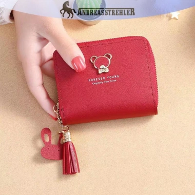 Ví Nữ Ngắn Dễ Thương Đồng Xu Bỏ Túi Đựng Thẻ Dây Kéo Thời Trang cho Bé Gái, Giá 50.000 VND 4