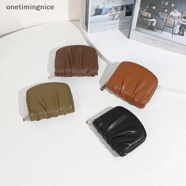 Ví Nữ Xếp Ly - Nhiều Khe Thẻ, Màu Trơn, Túi Đựng Tiền Di Động, Giá 57.000 2
