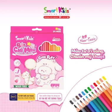 Vỉ Ống Bút Chì Màu Coco Puff Smartkids 12/24/36 Màu Thiết Kế Dễ Thương Chuẩn EN71 An Toàn Cho Bé Giá Ưu Đãi 18.400₫ Vỉ Ống Bút Chì Màu Coco Puff Smartkids 12/24/36 Màu Thiết Kế Dễ Thương Chuẩn EN71 An Toàn Cho Bé Giá Ưu Đãi 18.400₫