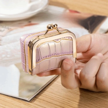 Ví SEIZ6O Kiss Lock da cá sấu, túi trang sức vuông màu trơn, túi bông tai - 185.760₫ 6 Ví SEIZ6O Kiss Lock da cá sấu, túi trang sức vuông màu trơn, túi bông tai - 185.760₫ 6