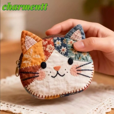 Ví tiền xu CHARME TT, Túi trang điểm mèo dây kéo, túi du lịch chống thấm nước cho bé gái - Giá ưu đãi 92.880₫