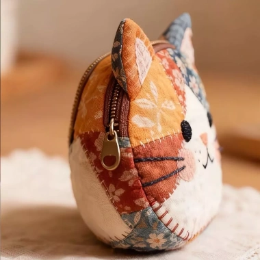 Ví tiền xu CHARME TT, Túi trang điểm mèo dây kéo, túi du lịch chống thấm nước cho bé gái - Giá ưu đãi 92.880₫