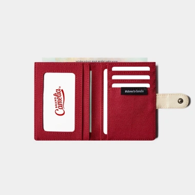 Ví vải Camelia Brand Button Wallet đứng - Nút bấm tiện, chất liệu bền, giá 382.200₫
