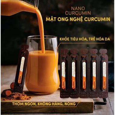 VicumaX Mật Ong Nano Curcumin từ nghệ vàng Bắc Kạn - Hộp 15 tuýp 8,5ml - Giá 279k, tăng sức đề kháng 2