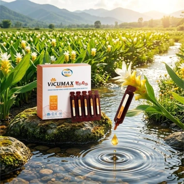 Vicumax Nano Curcumin Mật Ong Bắc Hà 15 tuýp 8,5ml - OCOP 5 sao, 306.000đ