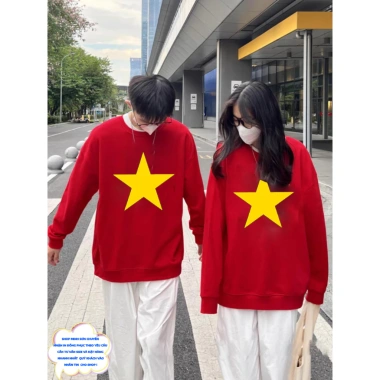Video áo nỉ gia đình cờ đỏ sao vàng Đánh bão, nhảy dân vũ, tập thể, chỉ 65.000₫