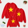 Video áo nỉ gia đình cờ đỏ sao vàng Đánh bão, nhảy dân vũ, tập thể, chỉ 65.000₫ 6