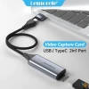 Video Capture Card Lemorele 4K HDMI sang USB-Type-C - Livestream PS4/5, PC, Laptop, Switch, giảm giá 299k