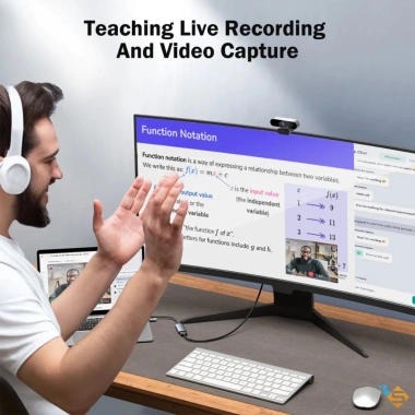 Video Capture Card Lemorele 4K HDMI sang USB-Type-C - Livestream PS4/5, PC, Laptop, Switch, giảm giá 299k