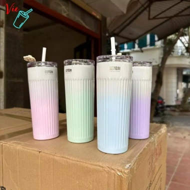 VIECUP Bình Giữ Nhiệt INOX 304 500ml Cao Cấp Nhiều màu Khắc tên theo yêu cầu Quà tặng hấp dẫn