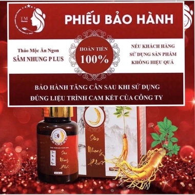 Viên Ăn Ngon Sâm Nhung Plus – Ăn ngon, ngủ sâu, cải tiêu hoá, tăng cân an toàn, giảm giá 20% 2