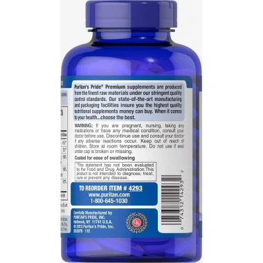 Viên Bổ Sung Calcium Magnesium Zinc Puritan's Pride 100V 290.000đ hỗ trợ xương khớp