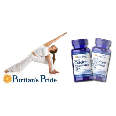 Viên Bổ Sung Calcium Magnesium Zinc Puritan's Pride 100V 290.000đ hỗ trợ xương khớp