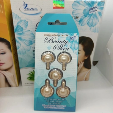 Viên Bôi Dưỡng Da Beauty Skin Tinh Dầu Hoa Anh Thảo Collagen Vỉ 5 Viên Giá 34.000đ Giảm 9.520đ 8