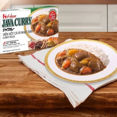 Viên Cà Ri House Java Curry vị cay vừa 200g/1kg - Gia vị Nhật, xốt tiện, giá 105k