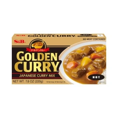 Viên Cà Ri S&B Cay 220g Golden Curry Japan - Hương vị Nhật cay nhẹ, tiện lợi