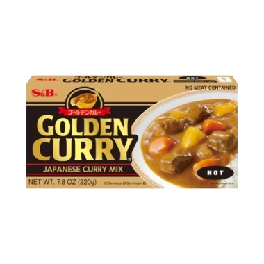 Viên Cà Ri S&B Cay 220g Golden Curry Japan - Hương vị Nhật cay nhẹ, tiện lợi