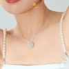Viễn Chí Bảo Dây chuyền Bạc 925 Cỏ 4 Lá May Mắn - Vòng Cổ Nữ Sang Trọng 820k 8
