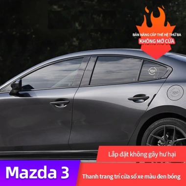 Viền Cửa Sổ Dải Sáng Mazda 3 2.020-2.026 - Phần Đen Samurai, Giá chỉ 769.999 VND, giảm từ 939.399 VND