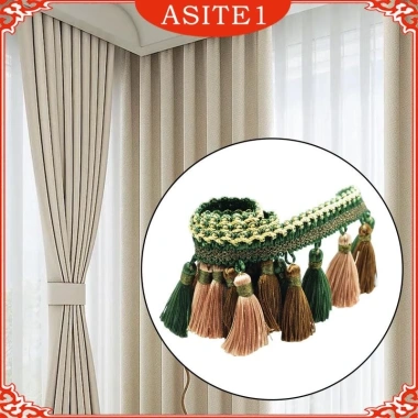 Viền Dài Polyester Tua Rua - Trang Trí Nhà, Thủ Công, Rèm, Đèn, Đầm Giá 72.600đ