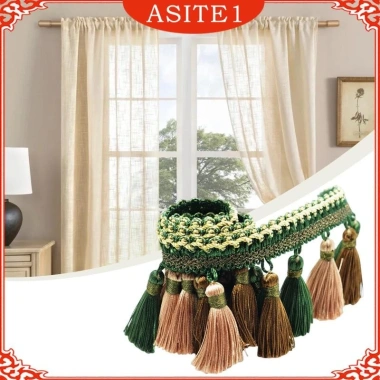 Viền Dài Polyester Tua Rua - Trang Trí Nhà, Thủ Công, Rèm, Đèn, Đầm Giá 72.600đ